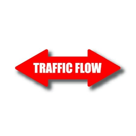 Ergomat 24in x 8in ARROW SIGNS - Traffic Flow Double Arrow DSV-SIGN 192 #0457 -UEN